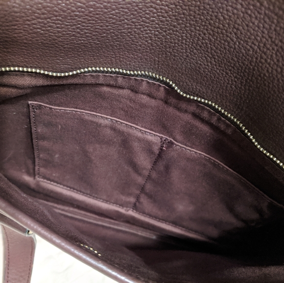 Burgundy Leather Fossil Bag - Picture 5 of 8